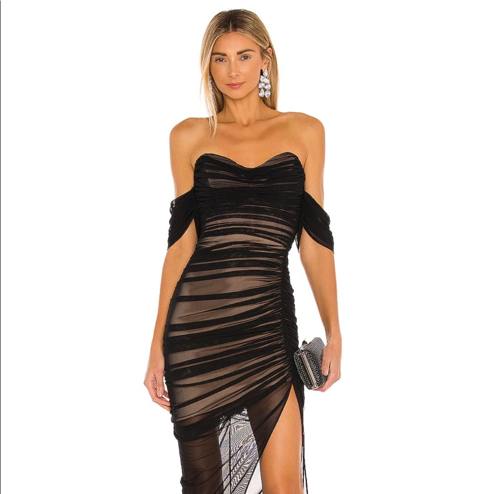 Nookie Dita Mesh Gown in Black